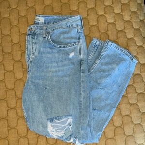 Topshop Distressed Moto Hayden Jeans